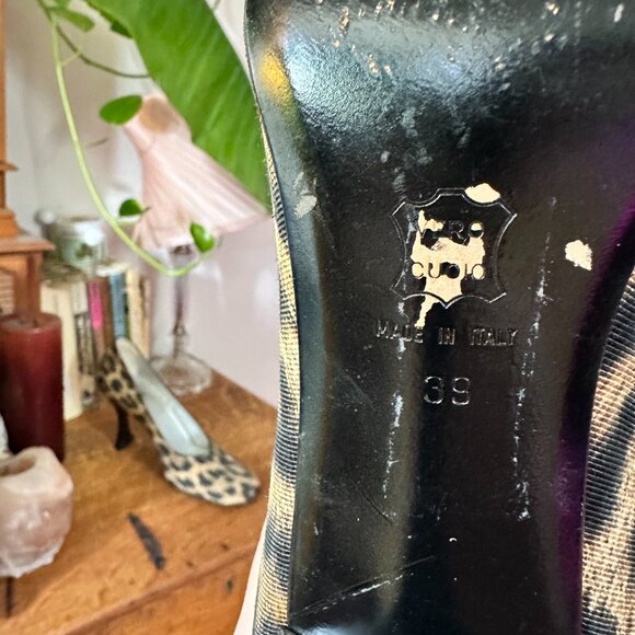 MOSCHINO Leopard print heels - sz 39 - Picture 5 of 6